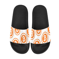 Bitcoins Orange Men's Slide Sandals - Crypto Wearz