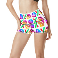 HPXdotCOM Women's All Over Print Yoga Shorts