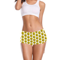 IM 3D WHT Women's  Boyshort Panties