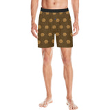 Hex Brown & Tan Men's Mid-Length Pajama Shorts