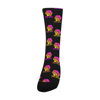 Hex Color Dot Com Black Men's Custom Socks