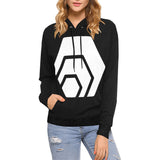 Hex White Logo Women's All Over Print Hoodie