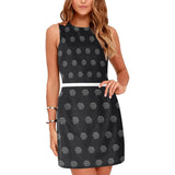 Hex Black & Grey Women's Sleeveless Dress