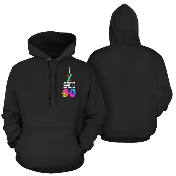 I Sac'd Stacked Men's All Over Print Hoodie