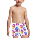 Hex Pulse TEXT Little Boys' Swimming Trunks