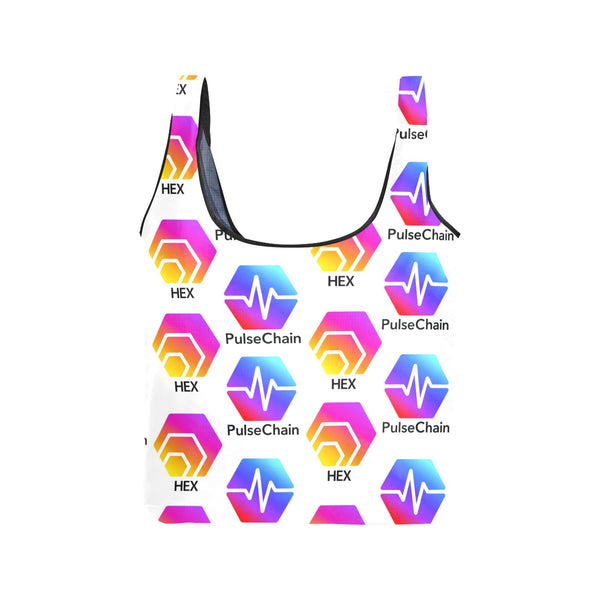 Hex Pulse TEXT Foldable Grocery Bag