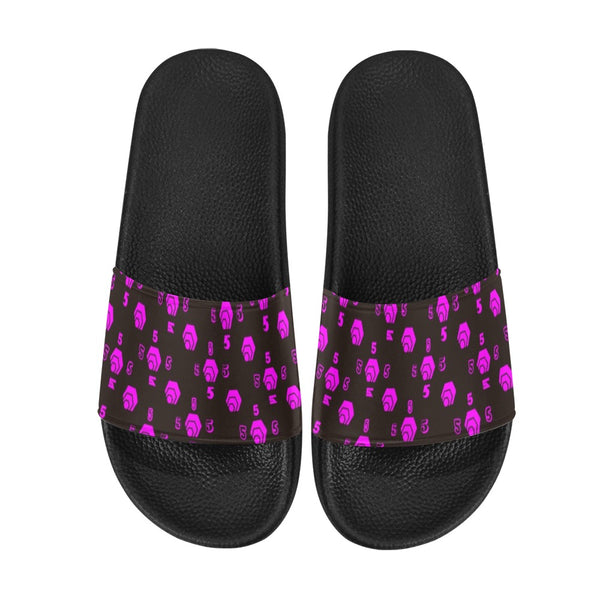 5555 Pink Women's Slide Sandals