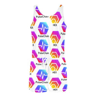 Hex Pulse TEXT All Over Print Vest Short Jumpsuit