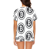 Bitcoin Women's Short Pajama Set