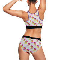 Hex Color Dot Com Women's Sports Bra Yoga Set