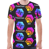 Hex Pulse TEXT Black Men's All Over Print Mesh T-shirt