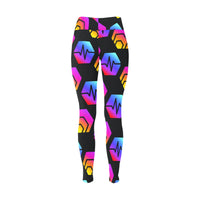 Hex Pulse Combo Black Women's Workout Leggings - Crypto Wearz