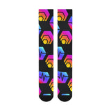 Hex Pulse Combo Black Over-The-Calf Socks