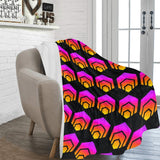 Hex Black Ultra-Soft Micro Fleece Blanket 60" x 80"