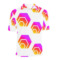 Hex Tapered Men's All Over Print Polo Shirt