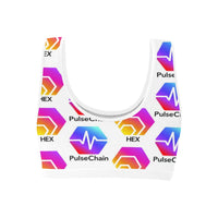 Hex Pulse TEXT Women's All Over Print Sports Bra