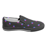 Pulse Small Black Men's Slip-on Canvas Shoes