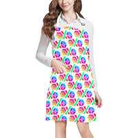 Hex PulseX Pulse All Over Print Adjustable Apron with Pocket for Women