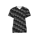 HEXdotcom Combo White Women's All Over Print Scrub