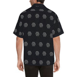 Hex Black & Grey Men's All Over Print Hawaiian Shirt