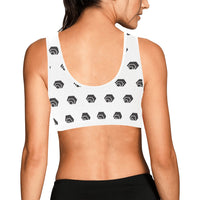 Hex Black Women's All Over Print Sports Bra