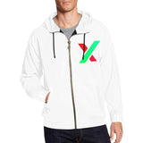 PulseX Logo Men's All Over Print Full Zip Hoodie