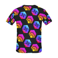 Hex Pulse Combo Black Men's All Over Print T-shirt