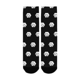 Hex White Black Women's Custom Socks