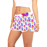 Hex Pulse TEXT Women's All Over Print Casual Shorts