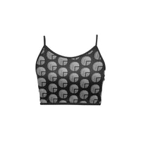 Future 3d BLK Women's Spaghetti Strap Crop Top