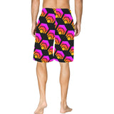 Hex Black All Over Print Basketball Shorts With Pockets