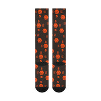 5555 Orange Over-The-Calf Socks