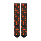 5555 Orange Over-The-Calf Socks