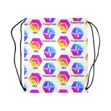 Hex Pulse TEXT Drawstring Bag (Large)