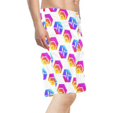 Hex Pulse Combo Men's All Over Print Beach Shorts