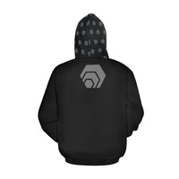 Hex Grey Logo Special Edition Men's All Over Print Hoodie
