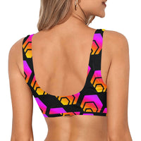 Hex Black Sport Bikini Top
