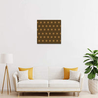 Hex Brown & Tan Canvas Print 12"x12"