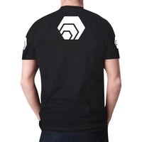 Hex White Logo Men's All Over Print Mesh T-shirt