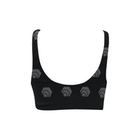 Hex Black & Grey Sport Bikini Top