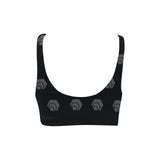 Hex Black & Grey Sport Bikini Top