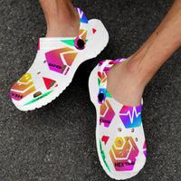 HPXdotCOM Custom Print Adults Clogs