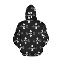 Hex Dot Com White Men's All Over Print Hoodie