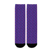 Pulses Small Black Women's Custom Socks