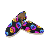 Hex Pulse Combo Black Women's Canvas Slip-On Shoes