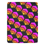 Hex Black Ultra-Soft Micro Fleece Blanket 60"x80" (Thick)