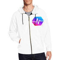 Pulse Logo Men's All Over Print Full Zip Hoodie