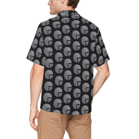 Future 3d BLK Men's All Over Print Hawaiian Shirt With Chest Pocket