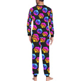 Hex Pulse Combo Black Men's All Over Print Pajama Set