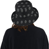 Hex Black & Grey Unisex Summer Single-Layer Bucket Hat